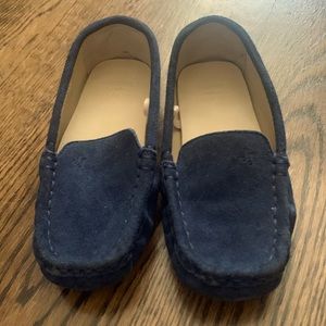 Janie and Jack Blue Suede Loafers **new